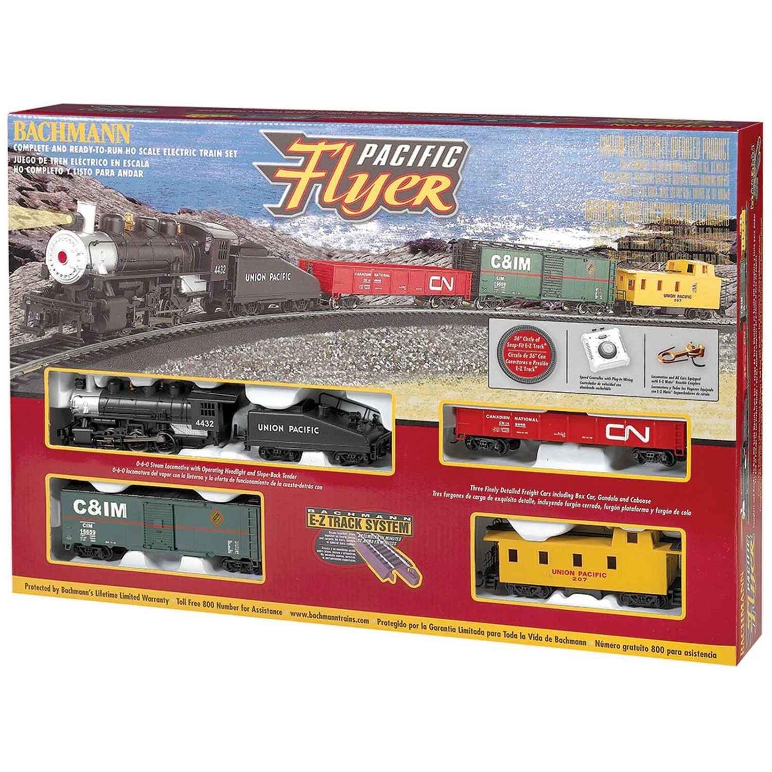 Bachmann Industries HO Pacific Flyer Train Set 4 Bachmann Industries HO Pacific Flyer Train Set - Image 2