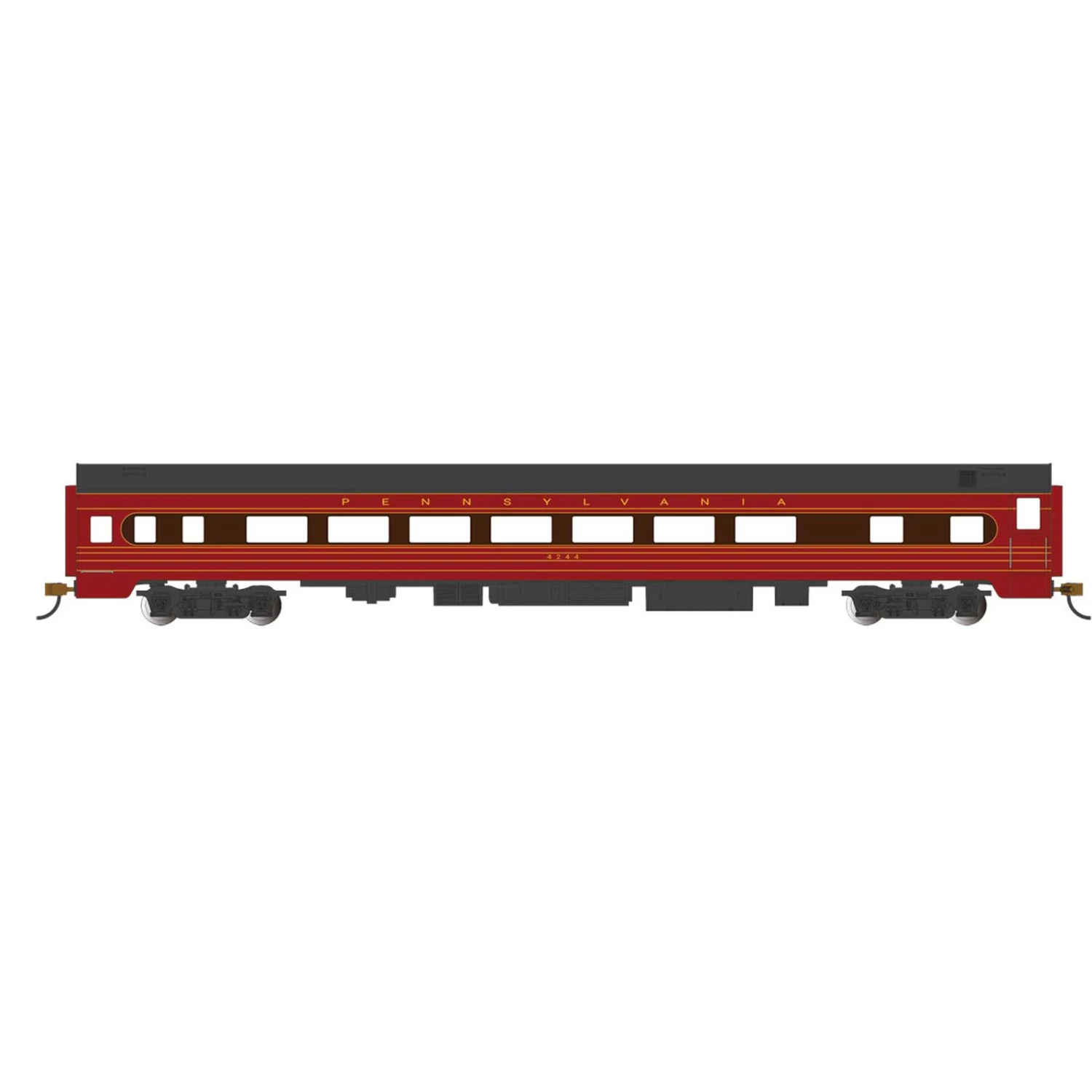 Bachmann Industries HO 85' SS Coach with Light, PRR #4244-Fleet Modernism 3 Bachmann Industries HO 85' SS Coach with Light, PRR #4244-Fleet Modernism