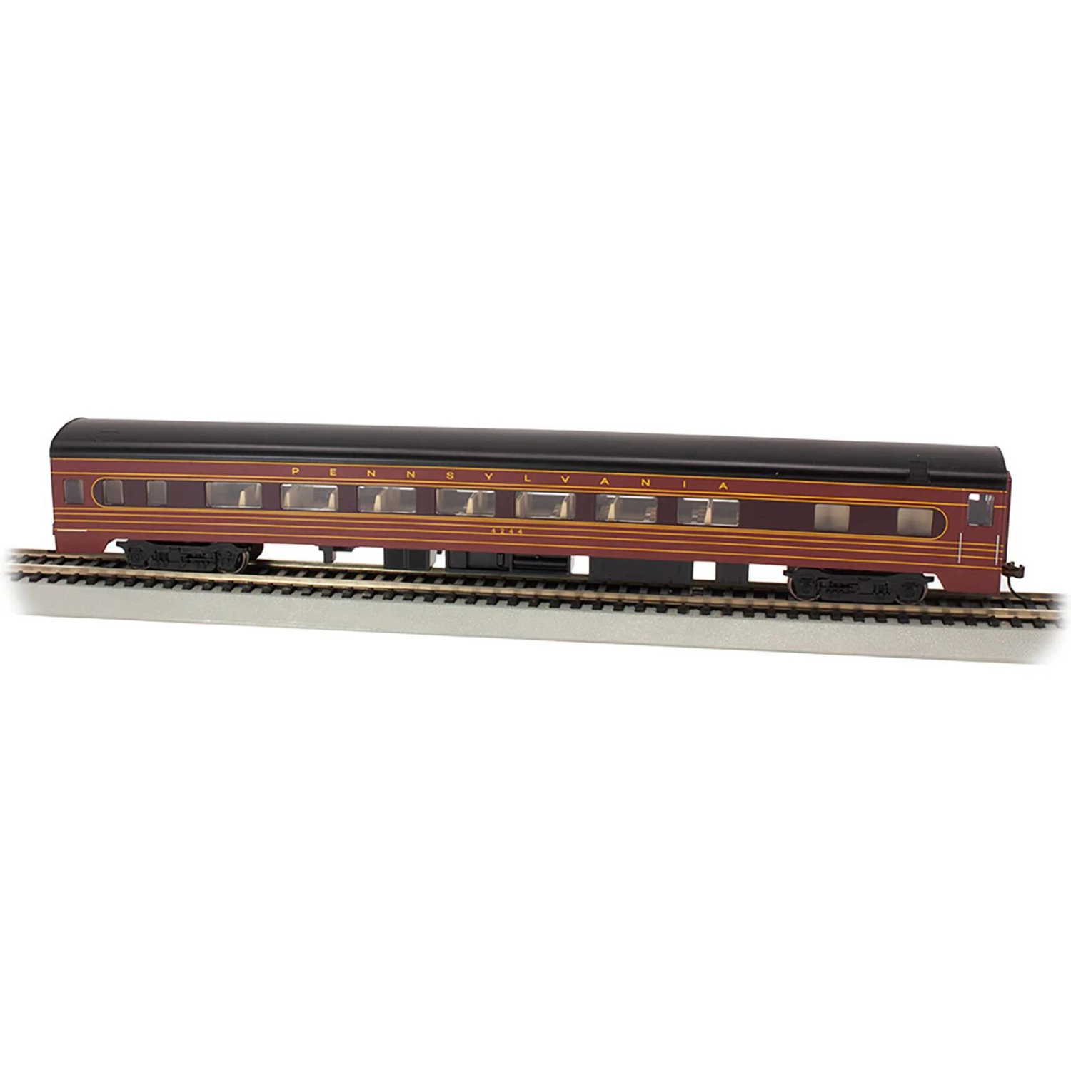 Bachmann Industries HO 85' SS Coach with Light, PRR #4244-Fleet Modernism 4 Bachmann Industries HO 85' SS Coach with Light, PRR #4244-Fleet Modernism - Image 2