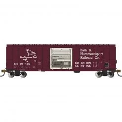 Bachmann Industries HO 50' BOX CAR BATH & HAMMONDSPORT #25105