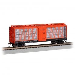 Bachmann Industries HO LIVE POULTRY TRANSIT CO. #1566 - LONG wTURKEYS