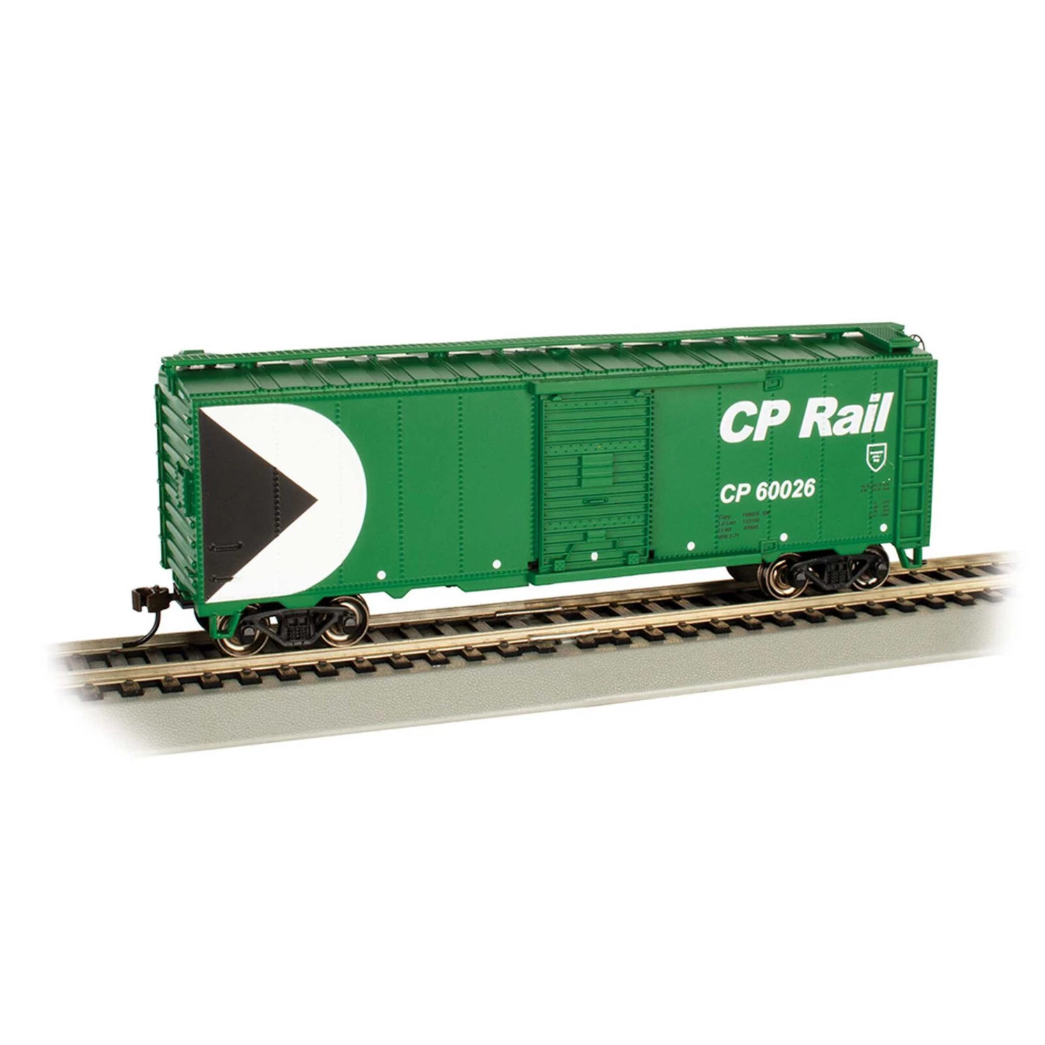 Bachmann Industries HO 40' Box Car CP RAIL #60026, Green 3 Bachmann Industries HO 40' Box Car CP RAIL #60026, Green