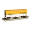 Bachmann Industries HO 40' Box Car D&RGW #68968, Yellow/Silver