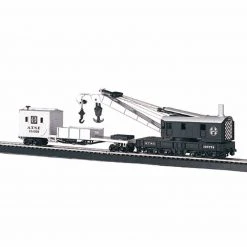 Bachmann Industries HO 250-Ton Steam Crane with Boom Tender, SF
