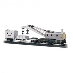 Bachmann Industries HO 250-Ton Steam Crane with Boom Tender, MOW