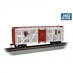 Bachmann Industries HO RINGLING BROS. ANIMATED HORSE CAR - WHITE