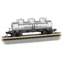 Bachmann Industries N SCALE 3 Dome Tank Car L.Foppiano Wine Co. #1112