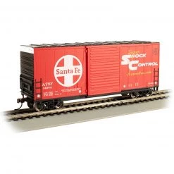 Bachmann Industries HO HC Box with Sliding Door ATSF, Santa Fe -Bachmann Sales Shop BAC18202 A1 SS2NG2IL