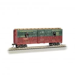Bachmann Industries HO 40' Animated Stock Car, Christmas/Reindeer