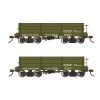 Bachmann Industries O SP On30 18' LowSide Gon US Quartermaster #121235 & 121247, Green -Bachmann Sales Shop BAC26534 A0 8TQ2IQFM