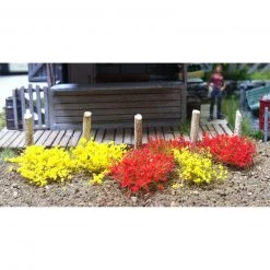 Bachmann Industries 6mm Grass Tufts Yellow & Red (100)