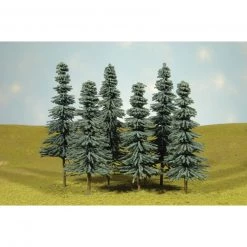 Bachmann Industries Scenescapes Blue Spruce Trees, 5-6" (6)