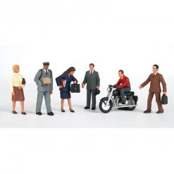Bachmann Industries HO City People with Motorcycle (7)
