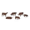 Bachmann Industries HO Cows, Brown & White (6) -Bachmann Sales Shop BAC33102 A0 ZBXM9K39