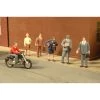 Bachmann Industries O City People with Motorcycle (7) -Bachmann Sales Shop BAC33151 A0 LOIOUHOZ
