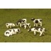 Bachmann Industries O Cows, Black & White (6)