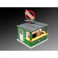 Bachmann Industries Hot Dog Stand with Light & Rotate Banner Laser-Cut Kit