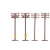 Bachmann Industries N Telephone Poles (12)