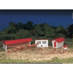 Bachmann Industries HO Snap KIT Farm Building with Animals