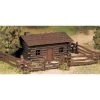 Bachmann Industries O Snap KIT Log Cabin with Rustic Fence -Bachmann Sales Shop BAC45982 A0 GUYVWRQ7