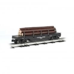 Bachmann Industries O-27 Williams Operating Log Dump Car, Pickering