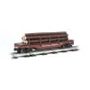 Bachmann Industries O-27 Williams Operating Log Dump Car, Yellow Pine