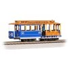 Bachmann Industries HO CABLE CAR BLUE & TAN #16