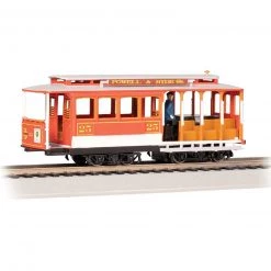 Bachmann Industries HO CABLE CAR RED & GRAY #25