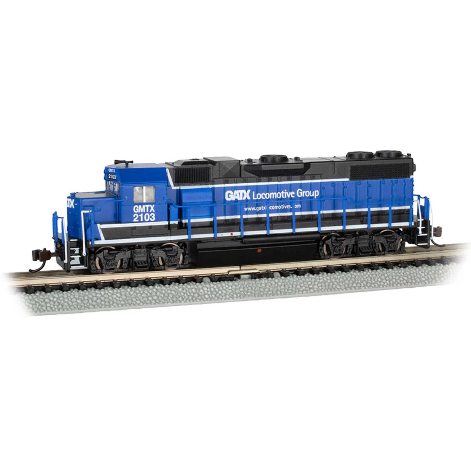 Bachmann Industries HO EMD GP38 Locomotive with DCC & Sound, Dynamic Brakes, GATX #2103 3 Bachmann Industries HO EMD GP38 Locomotive with DCC & Sound, Dynamic Brakes, GATX #2103