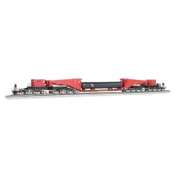 Bachmann Industries HO Spectrum Scnabel with Retort/Cylinder Load, Red/Blk
