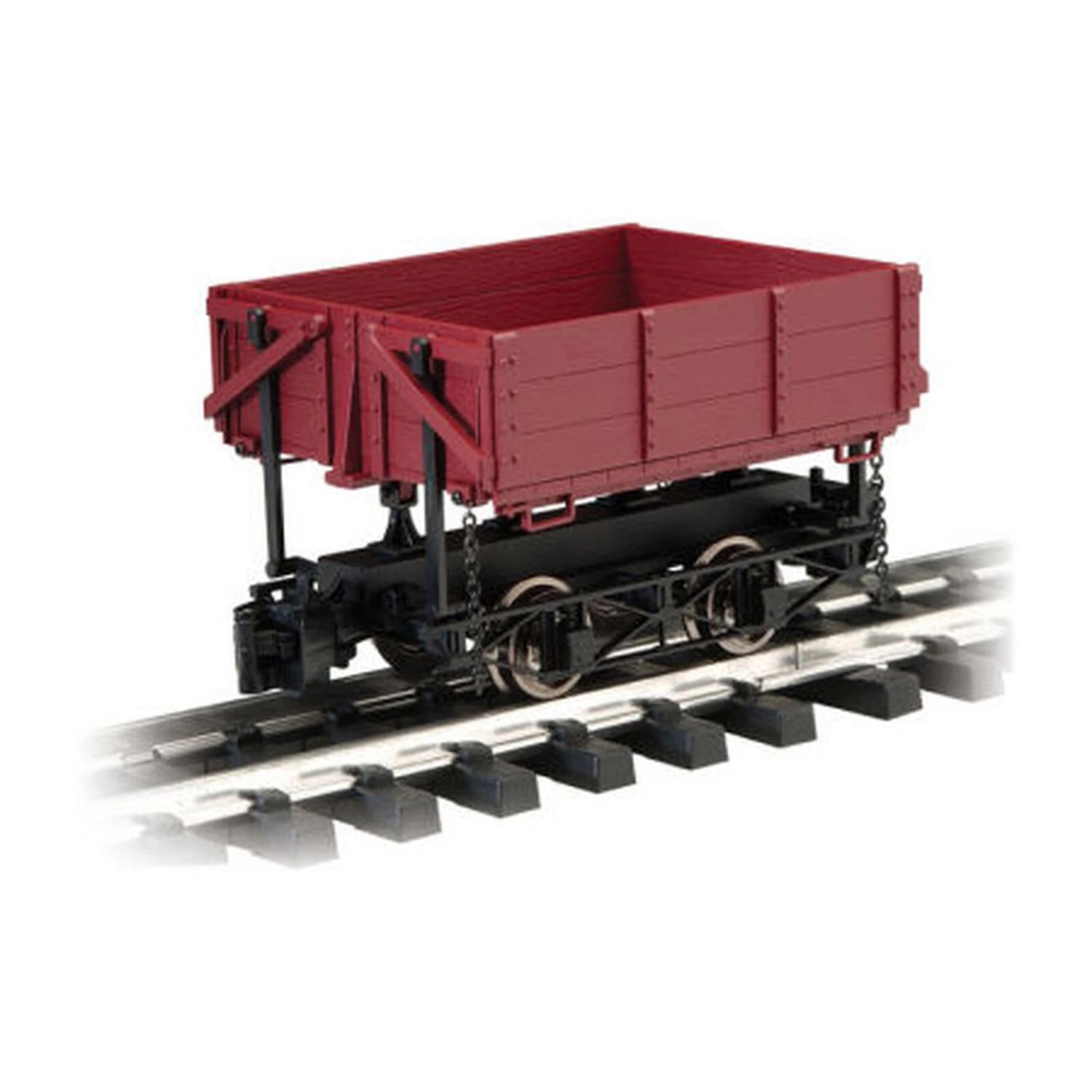 Bachmann Industries 1:20.3 Wood Side Dump Car, Brown 3 Bachmann Industries 1:20.3 Wood Side Dump Car, Brown