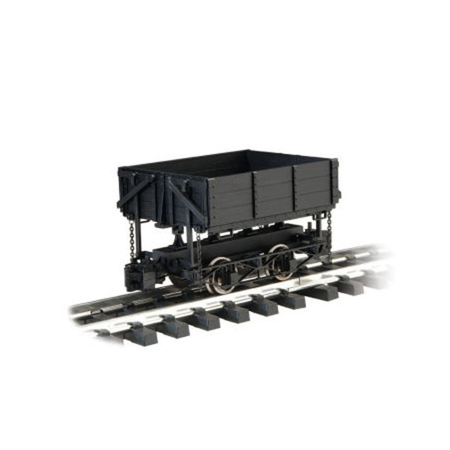 Bachmann Industries 1:20.3 Wood Side Dump Car, Black 3 Bachmann Industries 1:20.3 Wood Side Dump Car, Black
