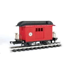 Bachmann Industries G Li'l Big Haulers Baggage Car, Short Line/Red