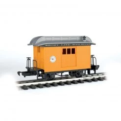 Bachmann Industries G Li'l Big Haulers Baggage Car, Short Line/Yellow