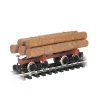 Bachmann Industries G Skeleton Log Car with Logs, Brown